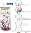 20oz Clear Acrylic Snow Globe Cup With Plugs | Snowglobe Tumblers