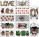 Football DTF Stickers | UV Direct to Film | UV Stickers | 16oz tumbler wraps  | 10 Pack