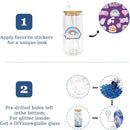 20oz Clear Acrylic Snow Globe Cup With Plugs | Snowglobe Tumblers