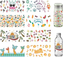 Summer Beach UV DTF Stickers | UV Direct to Film | UV Stickers | 16oz tumbler wraps | 8 Pack