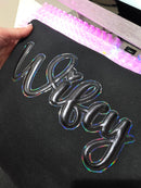 Puff Vinyl HTV 20" - VTS 3D Super Puff™ | Metallic Bllack