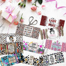 Leopard Print Girlie DTF Stickers | UV Direct to Film | UV Stickers | 16oz tumbler wraps  | 10 Pack