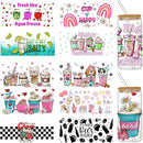 Drinkies UV DTF Stickers | UV Direct to Film | UV Stickers | 16oz tumbler wraps  | 10 Pack