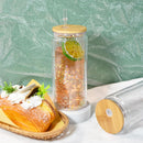 20oz Clear Acrylic Snow Globe Cup With Plugs | Snowglobe Tumblers