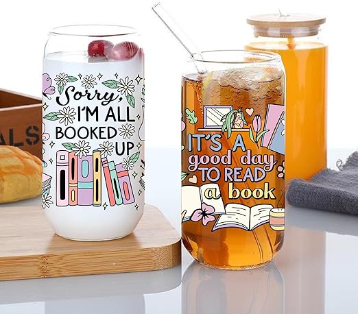 All Booked Up UV DTF Stickers | UV Direct to Film | UV Stickers | 16oz tumbler wraps  | 5 Pack