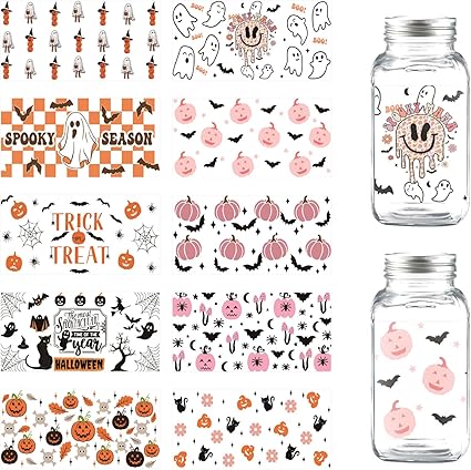 Boo Too Cute UV DTF Stickers | UV Direct to Film | UV Stickers | 16oz tumbler wraps  | 10 Pack (Copy)