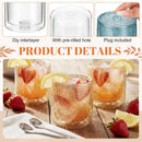12oz Snow Globe Whiskey Glass | Snowglobe Tumblers * NEW *
