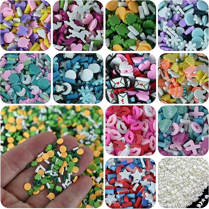 Snow Globe Charms | Clay Charms | Set A