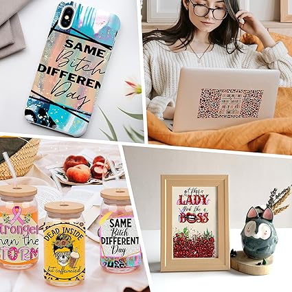 Leopard Print Girlie DTF Stickers | UV Direct to Film | UV Stickers | 16oz tumbler wraps  | 10 Pack