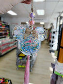 Snowglobe Ornament Kit | Fillable Acrylic Blanks | Car Mirror Charms - Paw Prints