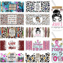 Leopard Print Girlie DTF Stickers | UV Direct to Film | UV Stickers | 16oz tumbler wraps  | 10 Pack