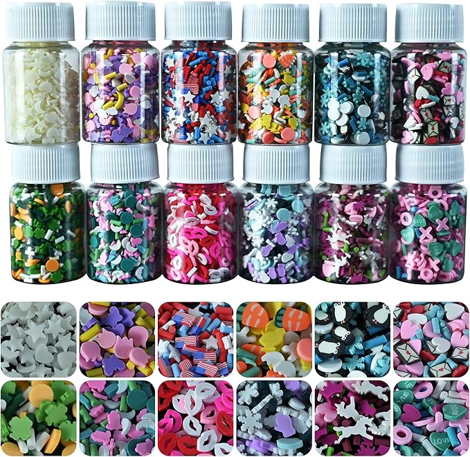 Snow Globe Charms | Clay Charms | Set A