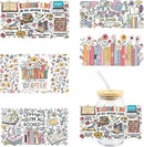 All Booked Up UV DTF Stickers | UV Direct to Film | UV Stickers | 16oz tumbler wraps  | 5 Pack