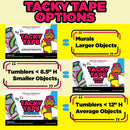 Double Sided Tacky Tape Adhesive Paper | The Glitter Guy