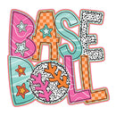 Direct to Film Transfer | DTF Prints | Direct to Film Transfer - Colorful Cutie Baseball