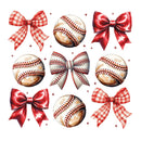 Direct to Film Transfer | DTF Prints | Direct to Film Transfer - Baseballs & Bows
