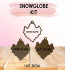 Snowglobe Ornament Kit | Fillable Acrylic Blanks | Car Mirror Charms - Ghostie