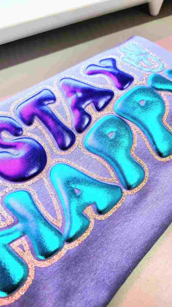Puff Vinyl HTV 20" - VTS 3D Super Puff | Metallic Purple