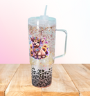 40oz Plastic Acrylic Snow Globe Tumbler | Snowglobe Tumblers