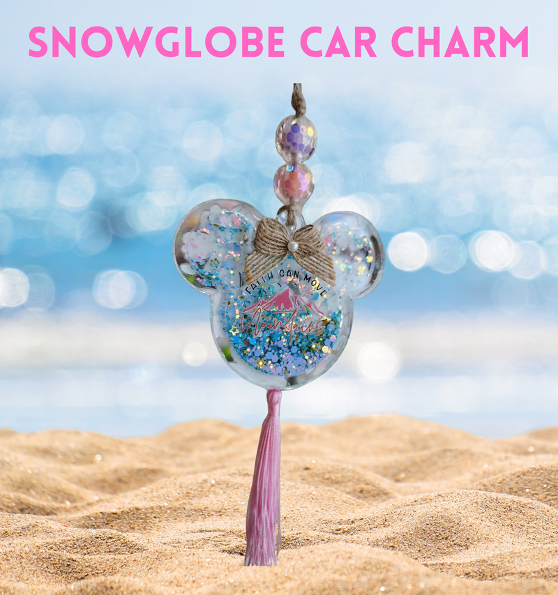 Snow Globe Ornament Starter Kit | Fillable Acrylic Blanks | Car Mirror Charms - 1 of Every Shape Bundle (12)