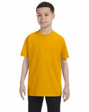 Gildan Youth T-Shirts | Blank Kids Shirt Cotton - Gold