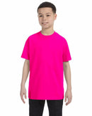 Gildan Youth T-Shirts | Blank Kids Shirt Cotton -  Heliconia