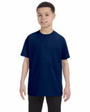 Gildan Youth T-Shirts | Blank Kids Shirt Cotton - Navy Blue