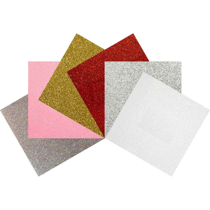 Siser Love Glitter HTV Bundle | Heat Transfer Vinyl | 1 of Every Color Bundle | 6 Colors