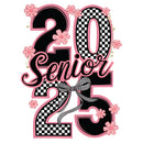 Direct to Film Transfer | DTF Prints | Direct to Film Transfer  - 2025 Senior Pink & Black