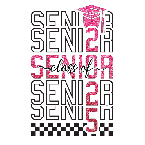 Direct to Film Transfer | DTF Prints | Direct to Film Transfer  - Pink Senior 2025