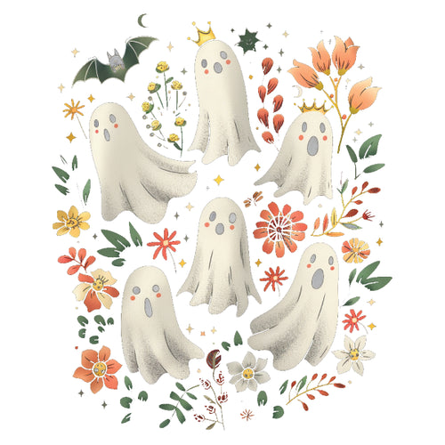 Direct to Film Transfer - Cute Boho Spooky Boos