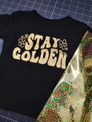 Laser Foils 12" StarCraft Electra Foil -  Gold Holographic Stars