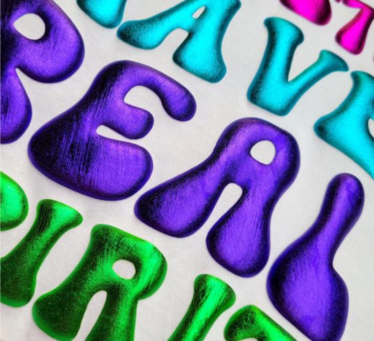 3D Super Puff Heat Transfer Vinyl - Metallic Purple *NEW*