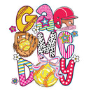 Direct to Film Transfer | DTF Prints | Direct to Film Transfer  - Colorful Cutie Softball Game Day