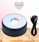 LED Spinning Tumbler Display | Snow Globe Tumbler Display | Lava Drip Cup Display