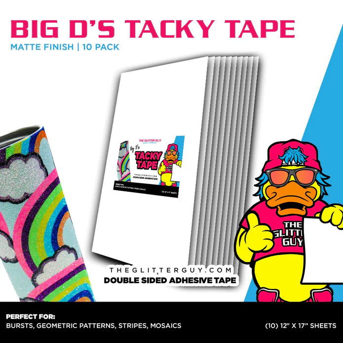 Double Sided Tacky Tape Adhesive Paper | The Glitter Guy