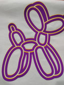 VTS Super Pop 700 Heat Transfer Vinyl | Thick HTV | Raised 3D Foam | 2 Tone Vinyl  - Purple & Yellow