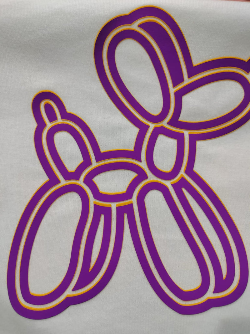 VTS Super Pop 700 Heat Transfer Vinyl | Thick HTV | Raised 3D Foam | 2 Tone Vinyl  - Purple & Yellow