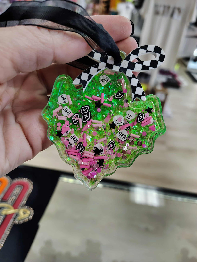 Snowglobe Ornament Kit | Fillable Acrylic Blanks | Car Mirror Charms