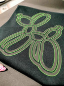 VTS Super Pop 700 Heat Transfer Vinyl | Thick HTV | Raised 3D Foam | 2 Tone Vinyl  - Black and Neon Green