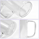 16oz Snow globe Sublimation Glass Cups with Handle | Sublimation Tumbler | 16 oz Snowglobe Tumblers