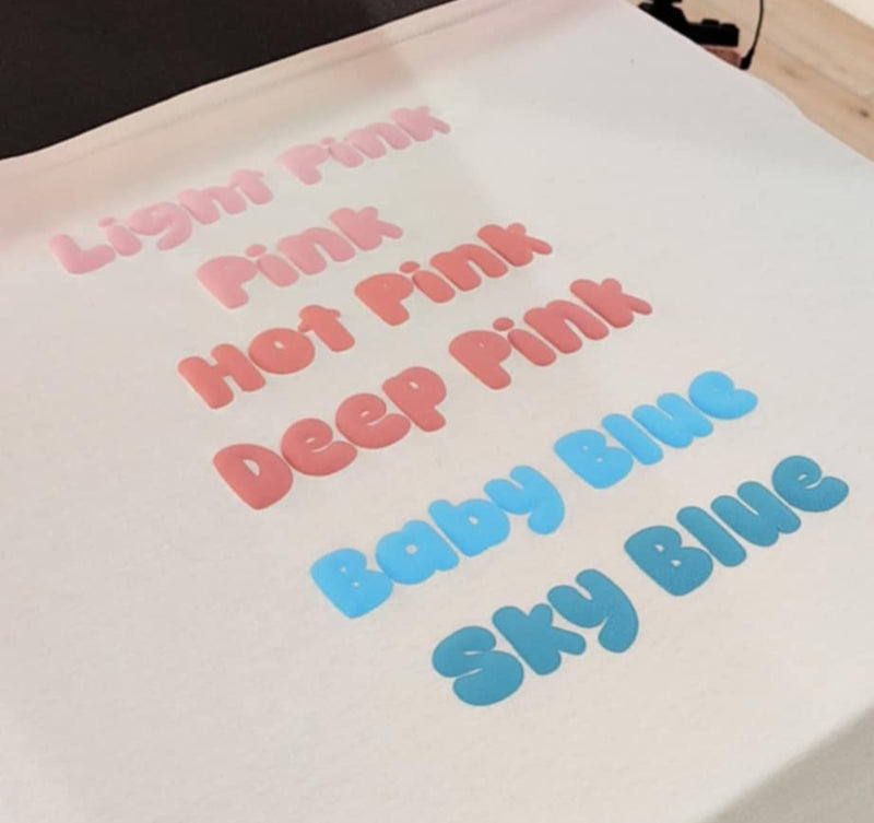 3D Super Puff Heat Transfer Vinyl (HTV) - Pink