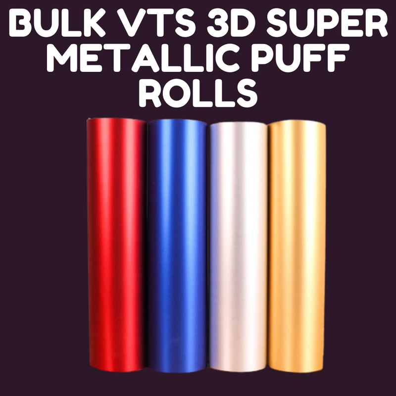 BULK METALLIC VTS 3D Super Puff Heat Transfer Vinyl | Puff HTV | Puff Vinyl | Best Puff Vinyl