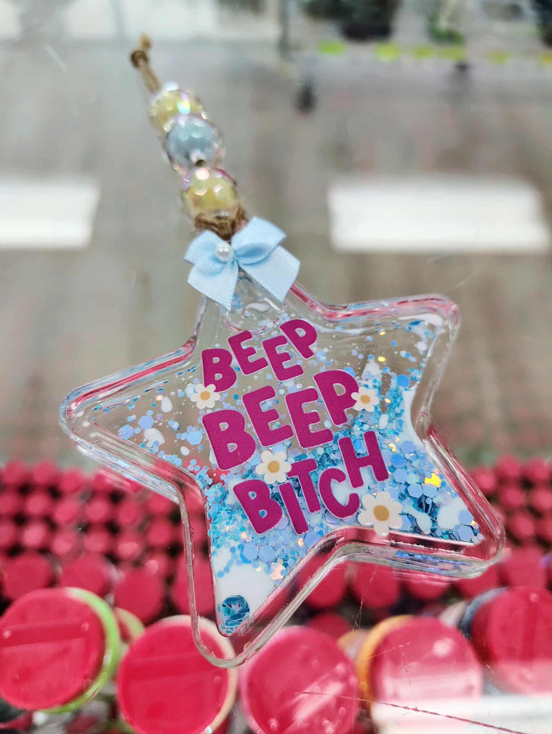 Snowglobe Ornament Kit | Fillable Acrylic Blanks | Car Mirror Charms - Baby Onesie