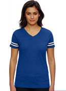 Women's Football T-Shirts | Women's V Neck T-Shirts - Royal