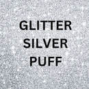 3D Super Glitter Puff Heat Transfer Vinyl (HTV) | Glitter Puff Vinyl - Silver