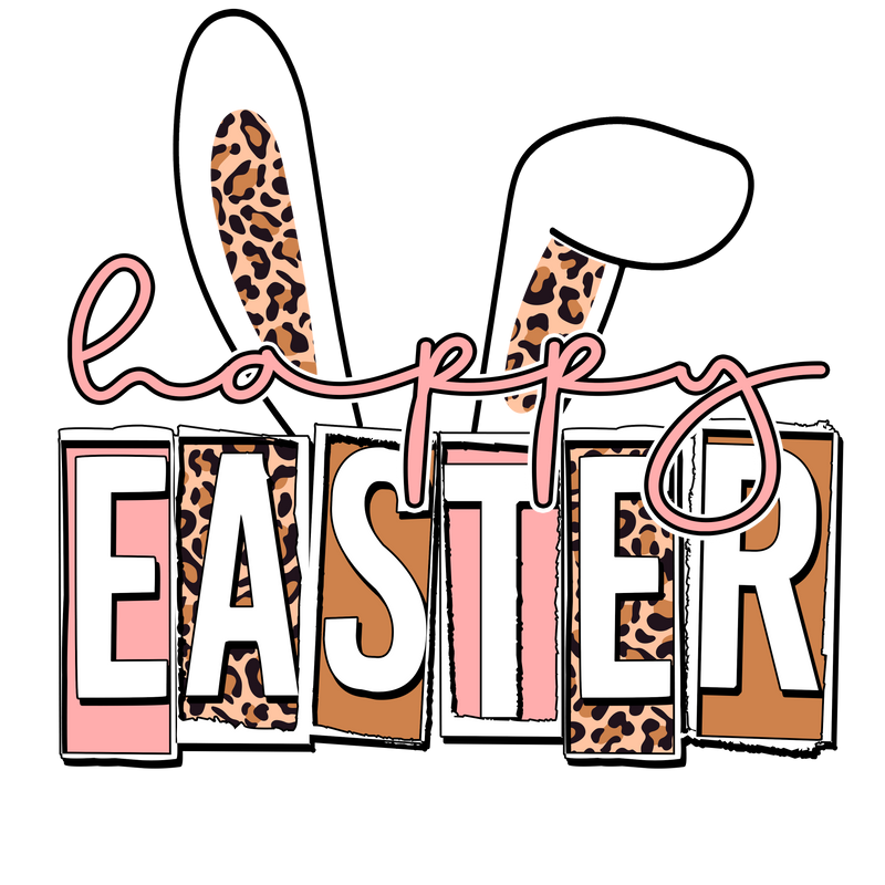 Direct to Film Transfer | DTF Prints | Direct to Film Transfer  - Happy Easter bunny