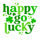 Direct to Film Transfer | DTF Prints | Direct to Film Transfer  - Happy Go Lucky St. Patrick's Day