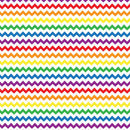 Rainbow Chevron 12" Pattern Heat Transfer Vinyl | Printed HTV