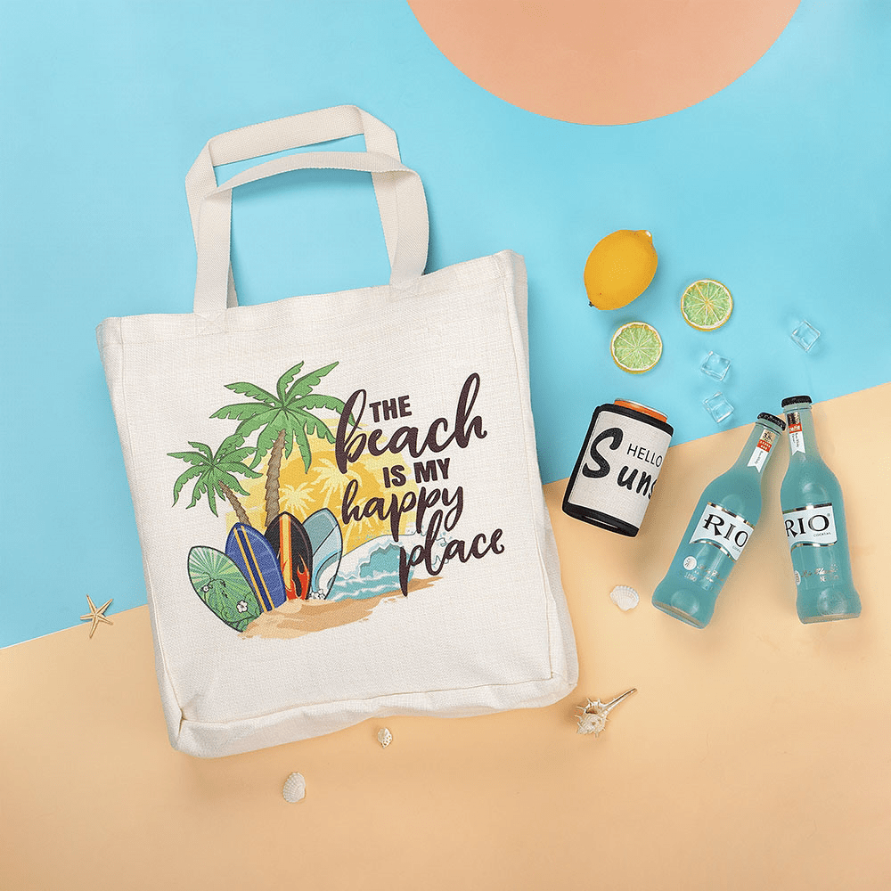 Linen Tote Bag Sublimation Blank Sublimation1